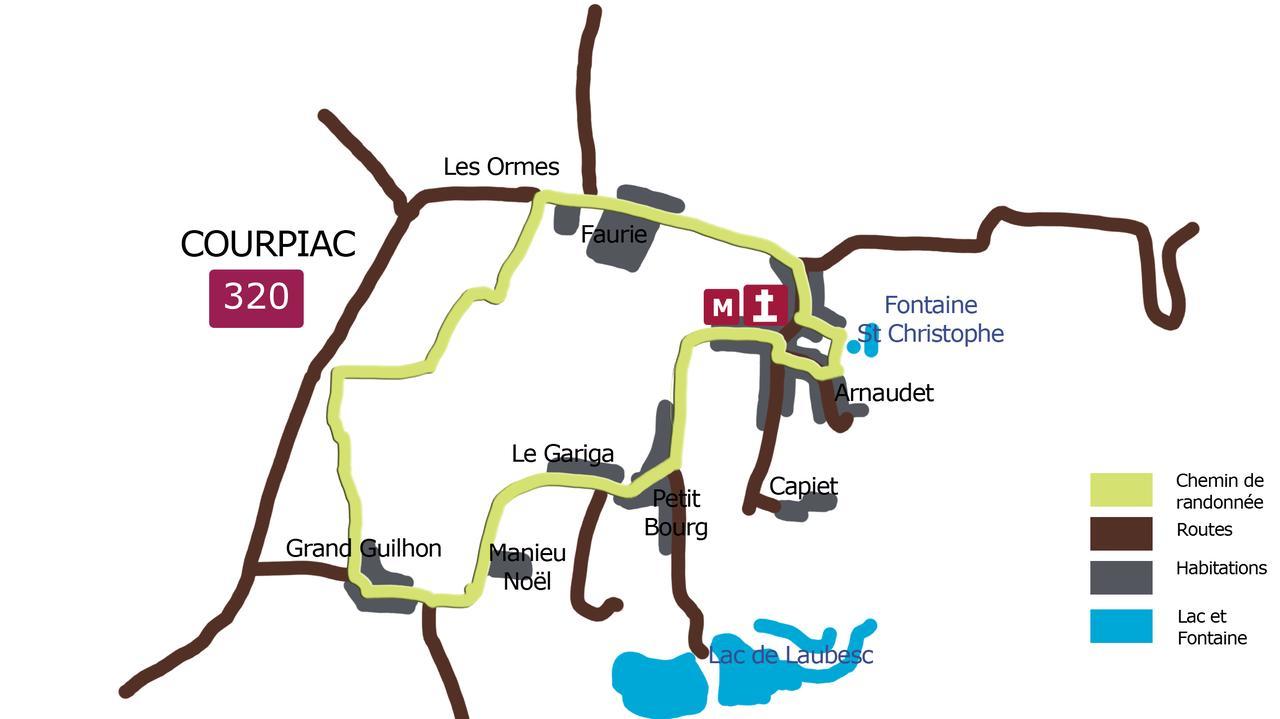 CourpiacDomaine Capiet住宿加早餐旅馆 外观 照片